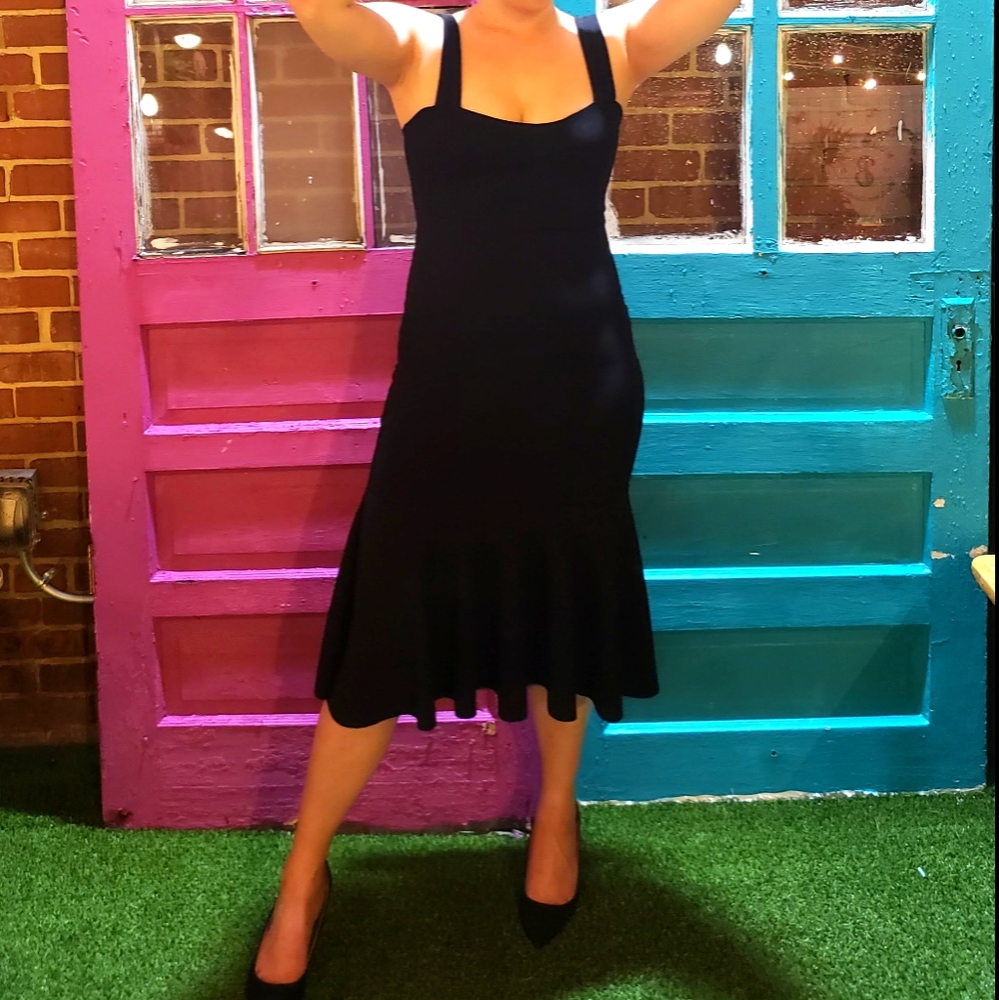 Black Mermaid Tail Dress